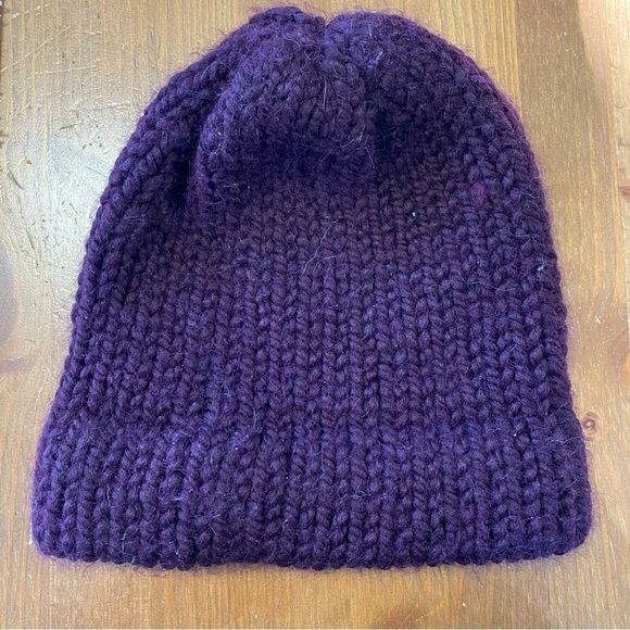 Infix connection purple wool toque/ Artisan made(5) - Picture 3 of 5